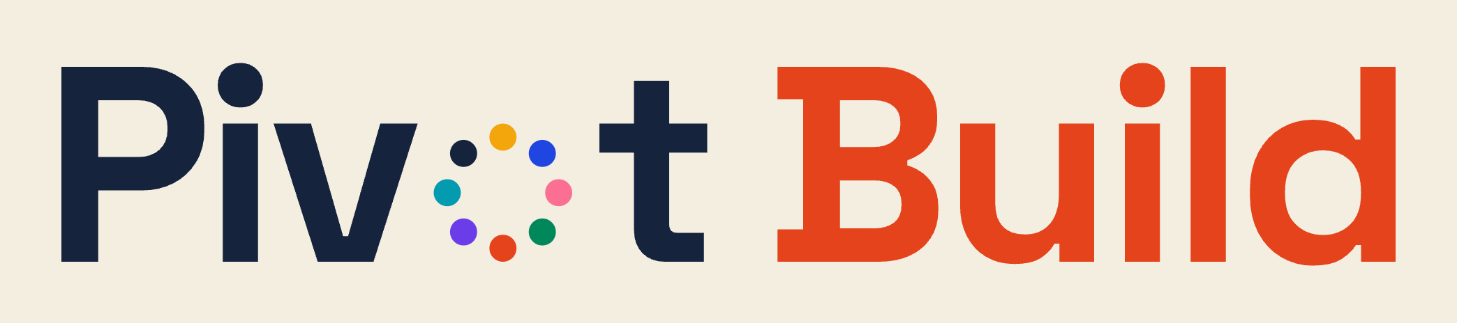 Pivot Build logo on cream